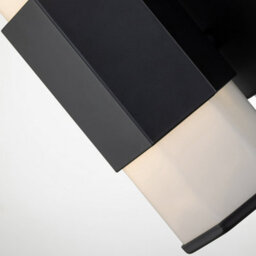 Luminosa Lighting Luminosa Hinkley Facet Integrated Led Bathroom Wall Lamp Matte Black, 3000K, Ip44 - thumbnail 4