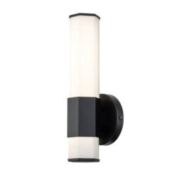 Luminosa Lighting Luminosa Hinkley Facet Integrated Led Bathroom Wall Lamp Matte Black, 3000K, Ip44 - thumbnail 5