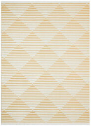 Yellow Outdoor Rug, Geometric Striped Stain-Resistant Rug For Patio Decks, 3mm Modern Outdoor Area Rug-160Cm X 220Cm - thumbnail 9
