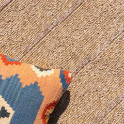 Loomed Beige Contemporary Indoor Outdoor Washable Weather Resistant Rug 80Cm X 150Cm - thumbnail 3