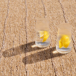 Loomed Beige Contemporary Indoor Outdoor Washable Weather Resistant Rug 80Cm X 150Cm - thumbnail 4