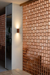 Luminosa Lighting Luminosa Lune Square Up & Down Wall Lamp Terracotta 2X Gu10 - thumbnail 2