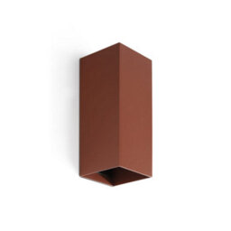 Luminosa Lighting Luminosa Lune Square Up & Down Wall Lamp Terracotta 2X Gu10