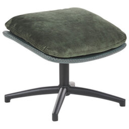Beliani Swivel Armchair Eide With Footstool Velvet Dark Green - thumbnail 8