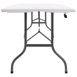 Berkfield Folding Garden Table White 180X72X72 Cm Hdpe - thumbnail 3