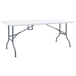 Berkfield Folding Garden Table White 180X72X72 Cm Hdpe - thumbnail 1