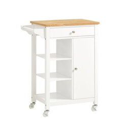 Sobuy Fkw46-Nw, Kitchen Trolley Kitchen Serving Storage Trolley Cart,w67.5Xd40Xh86.5