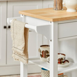 Sobuy Fkw46-Nw, Kitchen Trolley Kitchen Serving Storage Trolley Cart,w67.5Xd40Xh86.5 - thumbnail 7