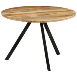 Berkfield Stylish Dining Table 110X75 Cm Solid Wood Mango - thumbnail 9