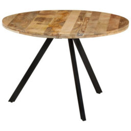 Berkfield Stylish Dining Table 110X75 Cm Solid Wood Mango - thumbnail 8