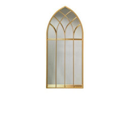 Stratus Interiors York Gold Arched Retro Wall Mirror - thumbnail 2