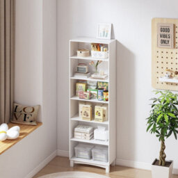 Urbn-Living Urbnliving 180Cm Height White 6 Tier Wooden Bookcase Shelf Storage Display Shelving Unit - thumbnail 2