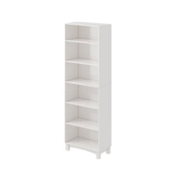 Urbn-Living Urbnliving 180Cm Height White 6 Tier Wooden Bookcase Shelf Storage Display Shelving Unit - thumbnail 3