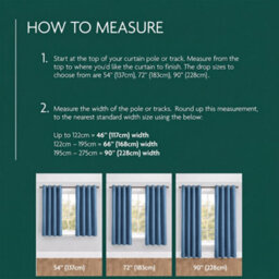 Aspire Homeware Blue Linen 100% Blackout Curtain-Thermal Insulated Eyelet Room Darkening Curtain Pair (W)168Cm X (D)228Cm - thumbnail 5
