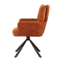 Thehotsale Orange Accent Armchair With Metal Frame Office Chair - thumbnail 5