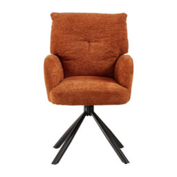 Thehotsale Orange Accent Armchair With Metal Frame Office Chair - thumbnail 4