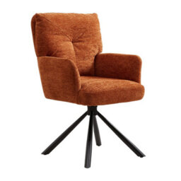 Thehotsale Orange Accent Armchair With Metal Frame Office Chair - thumbnail 3