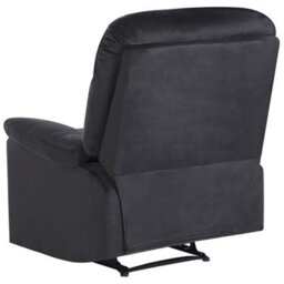 Beliani Recliner Chair Eslov Velvet Black - thumbnail 6