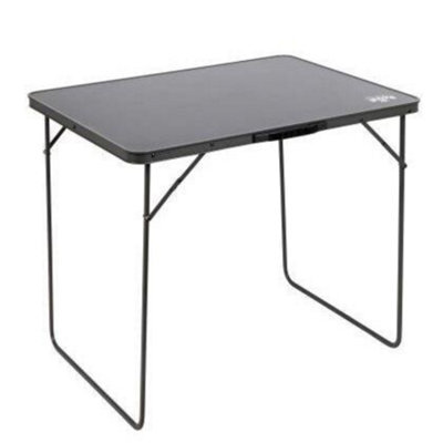 Crusader Royal Leisure R901 Folding Tea Table With Charcoal Mdf Top Lightweight & Durable - image 1