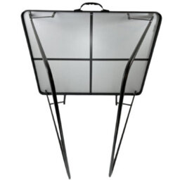 Crusader Royal Leisure R901 Folding Tea Table With Charcoal Mdf Top Lightweight & Durable - thumbnail 2