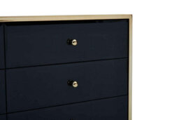 Birlea Fenwick 6 Drawer Chest Black & Gold - thumbnail 6