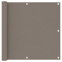 Berkfield Balcony Screen Taupe 90X500 Cm Oxford Fabric