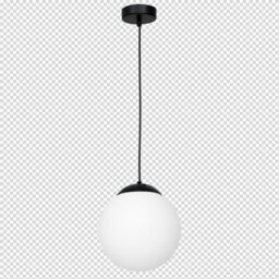 Milagro Lima Hand Made Designer Pendant Lamp Matt Black And Cool White - thumbnail 8
