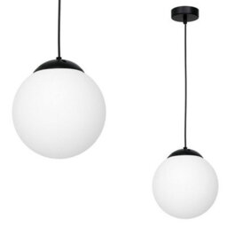 Milagro Lima Hand Made Designer Pendant Lamp Matt Black And Cool White - thumbnail 6