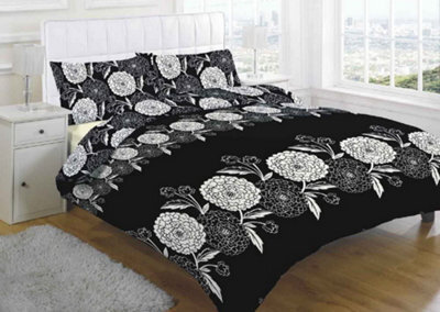 Homespace Direct Ltd Chantilly Floral Silhouette Duvet Cover Bedding Set