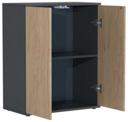 Vcm Chest Of Drawers Sideboard Dalosa 2 Revolving Doors - thumbnail 3