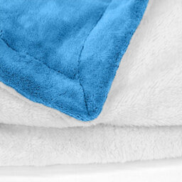 Ameha Sherpa Fleece Blanket Sky Blue Soft Thick & Reversible Plush Warm Comfort Throw King 200X240Cm - thumbnail 7