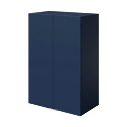 GoodHome Imandra Deep Matt Blue Bathroom Double Wall Cabinet (H)90Cm (W)60Cm