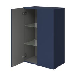 GoodHome Imandra Deep Matt Blue Bathroom Double Wall Cabinet (H)90Cm (W)60Cm - thumbnail 3