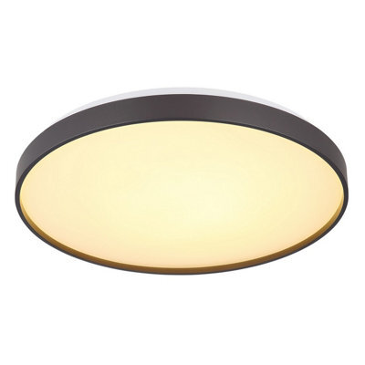 Luminosa Lighting Luminosa Eclypse Flush Ceiling Light Black Led 3000K - image 1