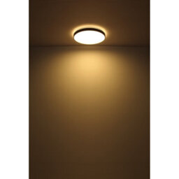 Luminosa Lighting Luminosa Eclypse Flush Ceiling Light Black Led 3000K - thumbnail 4