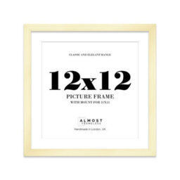 "12X12"" Gold Picture Frame - 12X12"" Square Frame With 11X11"" Mount For 12X12""/11X11"" Pictures Art Deco Style Room Decor, 1 Pack" - thumbnail 1