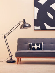 Premier Housewares Interiors By Premier Versatile Lighting Floor Lamp, Sleek And Stylish Design Bedroom Floor Lamp, Sturdy Tall Livingroom Lamp - thumbnail 2