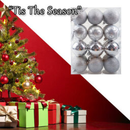 Christmas Bauble Decoration Hanging Tree Ornament X 24 6Cm Silver - thumbnail 6