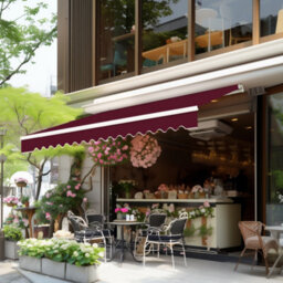Sundaze 2 X 1.5M Manual Awning Retractable Garden Patio Canopy Sun Shade Shelter With Fittings And Crank Handle Wine Red