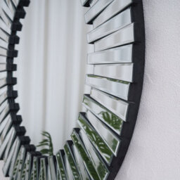 Comfy Living Modern 3D Sunburst Round Mirror 60Cm - thumbnail 4