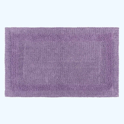Homescapes Luxury Reversible Extra Large Bath Mat - Lilac - image 1