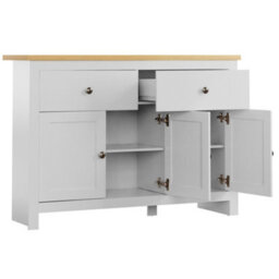 Lassic Vida Designs Arlington White 2 Drawer 3 Door Sideboard Storage Cabinet Cupboard - thumbnail 8