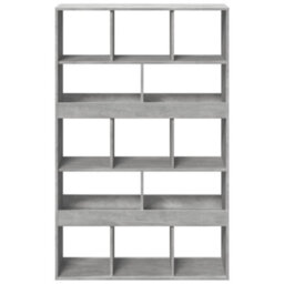 Berkfield Bookcase Concrete Grey 100X33X156.5 Cm Engineered Wood - thumbnail 4