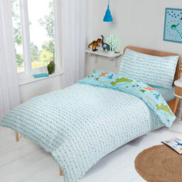 Smart Living Printed Dinosaur Adventure Reversible Duvet Cover With Pillowcases - thumbnail 2
