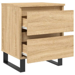 Berkfield Bedside Cabinets 2 Pcs Sonoma Oak 40X35X50 Cm Engineered Wood - thumbnail 6