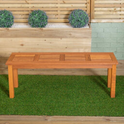 2 Seater Outdoor Wooden Garden Bench Stool - thumbnail 3
