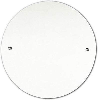 Biznest Round Drilled Mirror Wall Mounted Frameless Bathroom Living Room A Must Have Mirror Home Décor Durable (50 Cm)