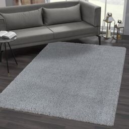 Luxury Shaggy Grey Woven Effect Medium Rug, (L)170Cm X (W)120Cm - thumbnail 3