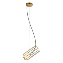 Luminosa Lighting Luminosa Modern Hanging Pendant Golden 1 Light  With Gold, White Shade, G9 - thumbnail 2