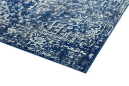 Navy Traditional Easy To Clean Floral Rug For Dining Room-200Cm X 290Cm - thumbnail 2